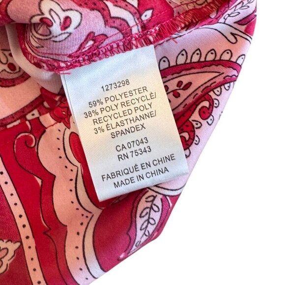 Cupcakes and Cashmere Blouse Gorgeous Pink Paisley Sz XS EUC preppy chic top - Picture 9 of 10